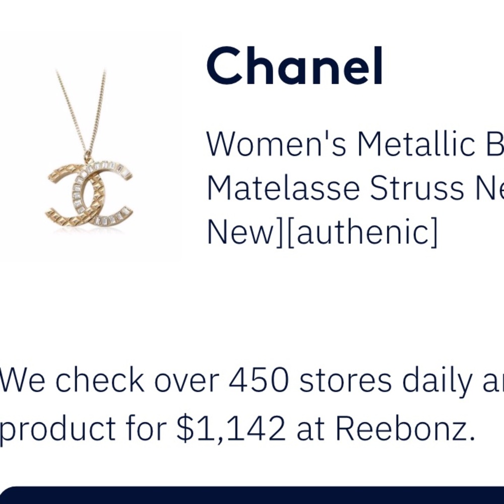 Chanel cocomark rhinestone necklace - Picture 5 of 8